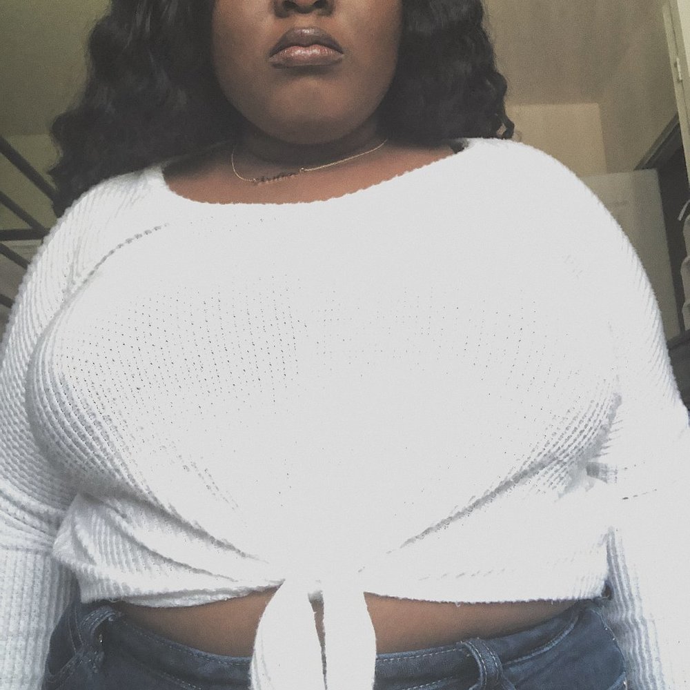 White Cropped Blouse